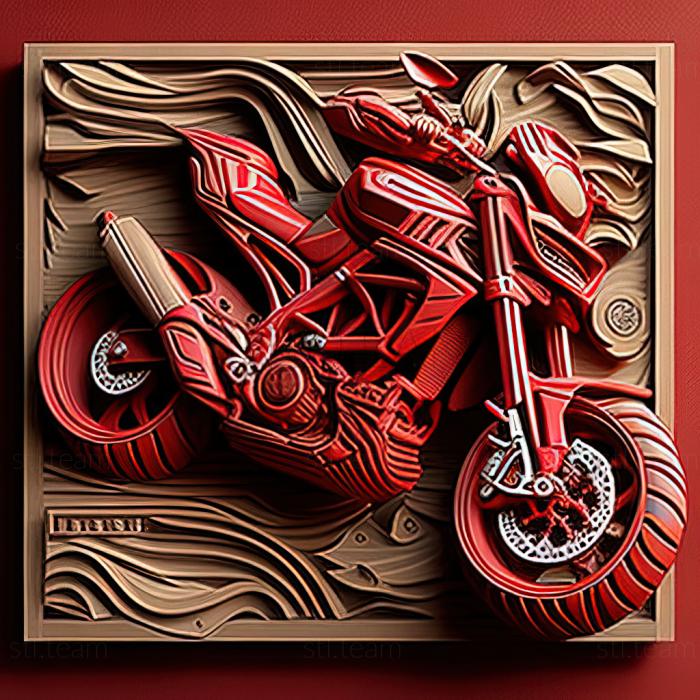 3D модель Ducati Hypermotard 939 (STL)